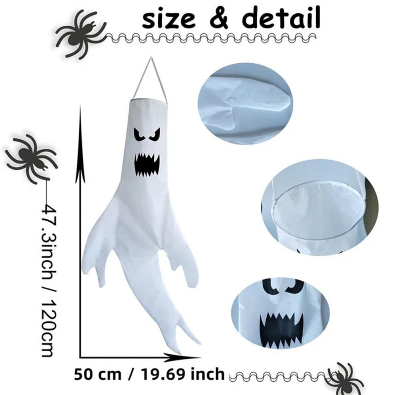 Halloween Ghost Hanging Decorations Spooky Indoor Outdoor Yard Flags Party Supplies Home Decoration Accessories