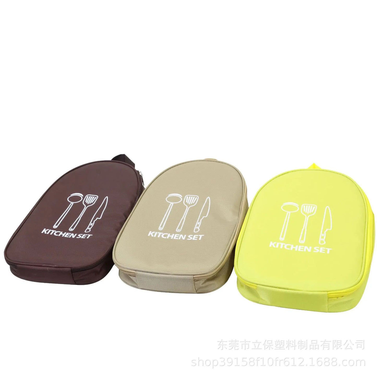 Portable outdoor cookware storage bag, outdoor camping kitchenware storage bag, tableware, picnic supplies,camping tools storage