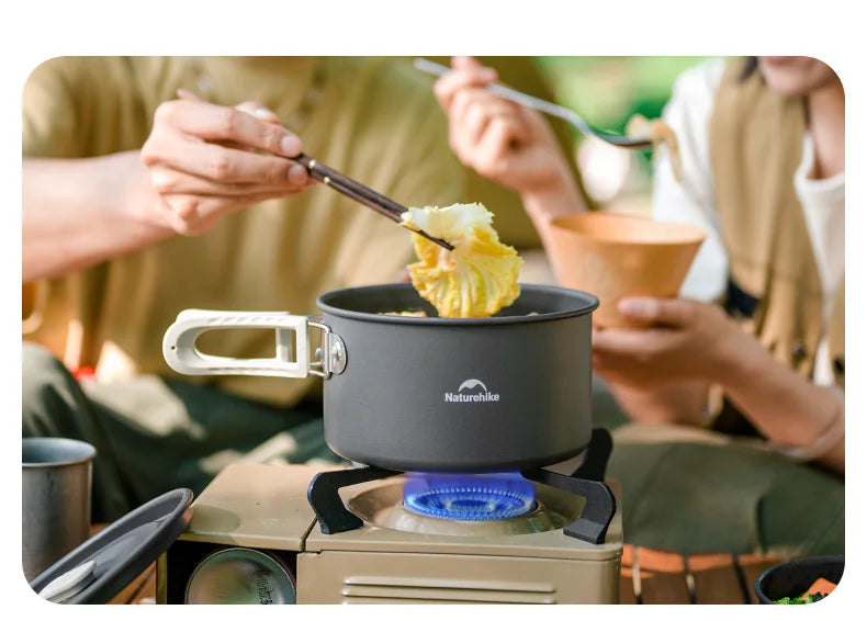 Naturehike Camping Cookware Kit Outdoor Frying Pan Portable Kettle Foldable Picnic Tableware Kitchen Utensils Cooking Utensils
