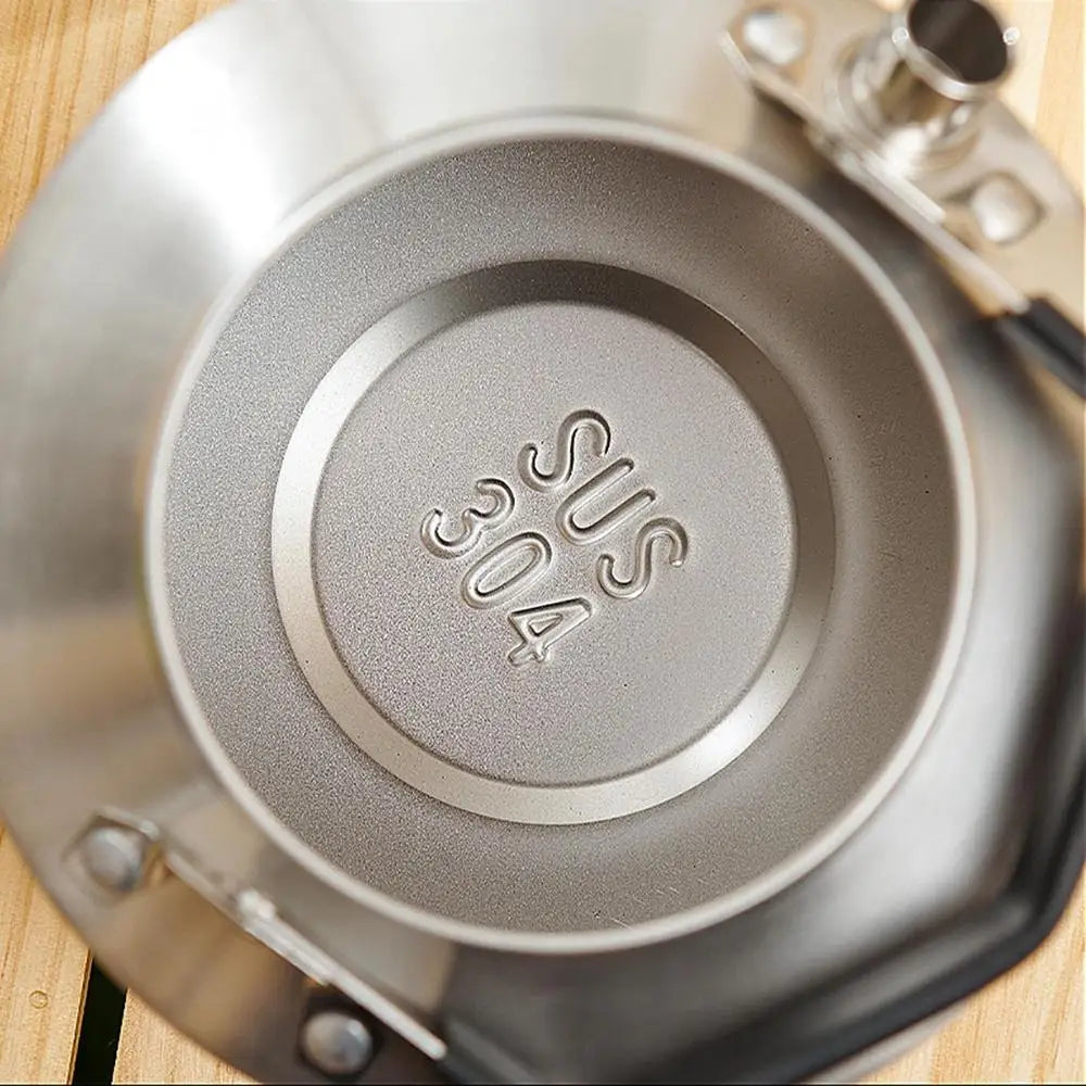 Camping Water Kettle 1L/1.5L Outdoor Coffee Kettle Tableware Picnic Supplies Equipment Utensils Camping Tea Kettle Cookware