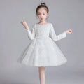 Fashion Flower Girl Dresses for Weddings Lace Long Sleeve Children Bridesmaid Dresses Spring Autumn Girls Party Dress 3-12 Years