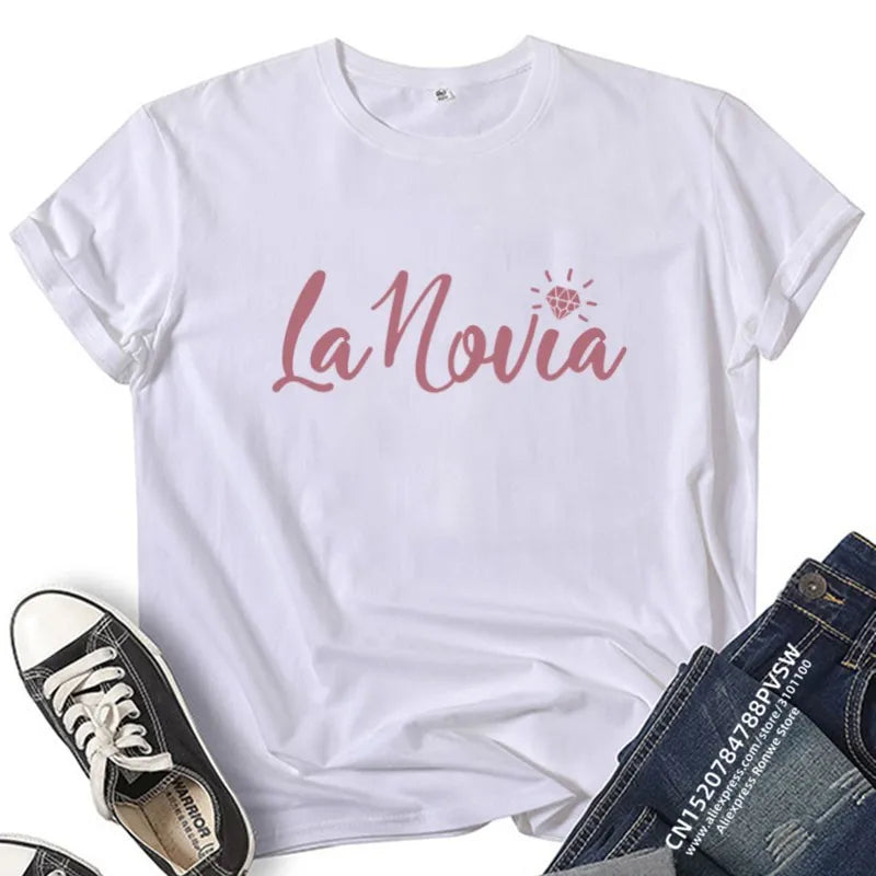 Bachelorette Hen Party T Shirts La Novia Tribu De La Novia Bride Bride Tribe Wedding Shirts Bachelorette Party Favor Gift Shirt