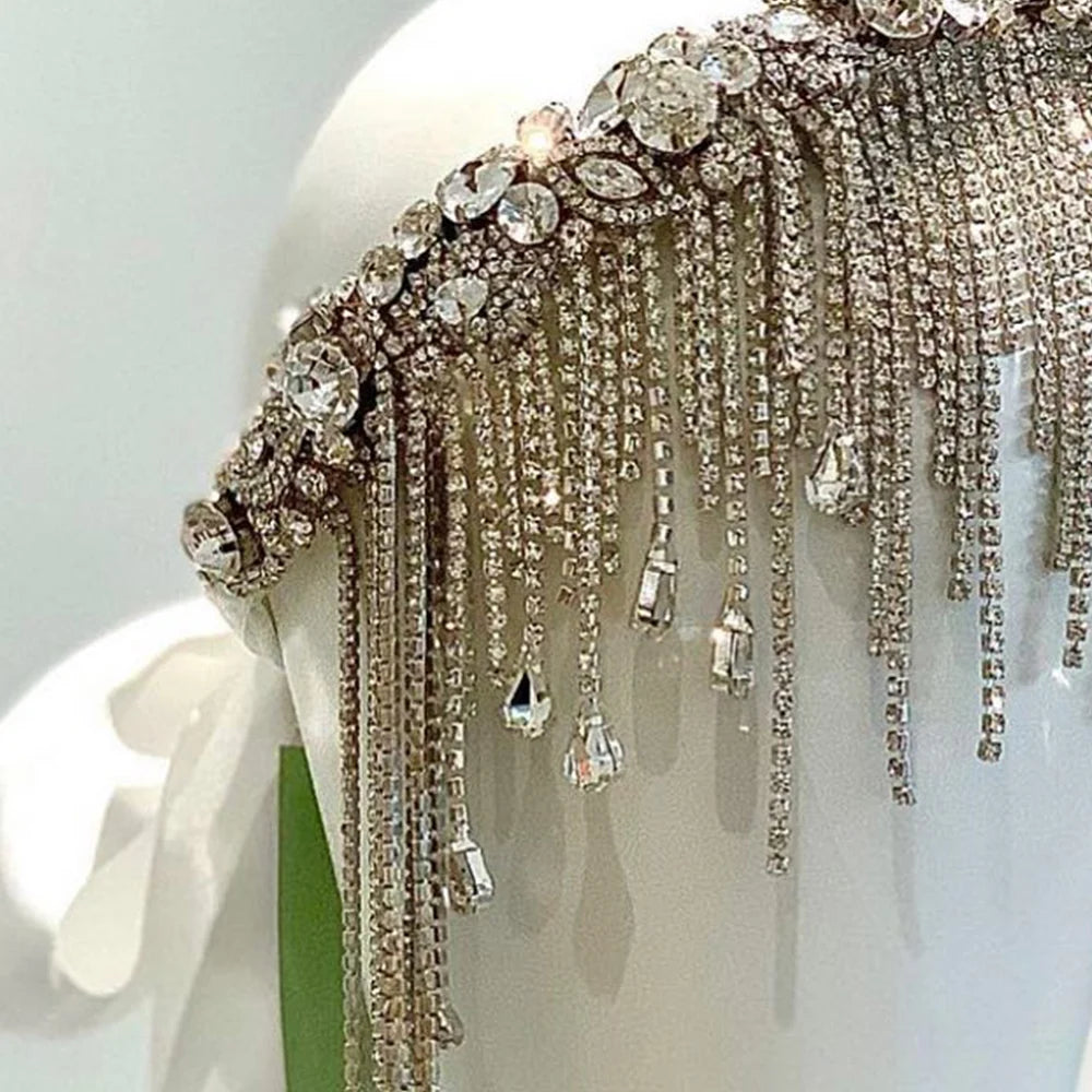 Stonefans Tassel Head Chain Jewelry Forehead Bridal Headband Beaded Belly Dance Cap Flapper 1920s Nights Party Hair Accessories