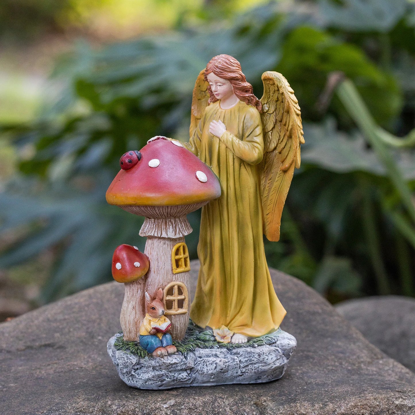 Home Decor American Thanksgiving Decorative Ornaments Autumn Harvest Solar Luminous Angels Large Decoration Decorative Gifts