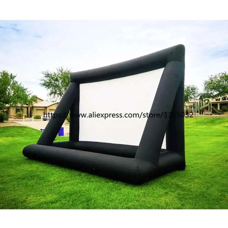 Big Outdoor Portable Blow Up Advertising Projector Screens Inflatable Projection Movie Theater Screen For Sale