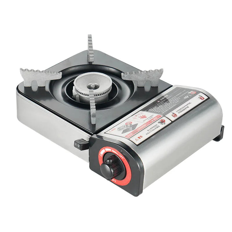 Outdoor Mini Gas Cooker Camping Hiking Picnic Portable Stove Fishing Hunting Cassette Warmer Barbecue BBQ Cooking Kitchen