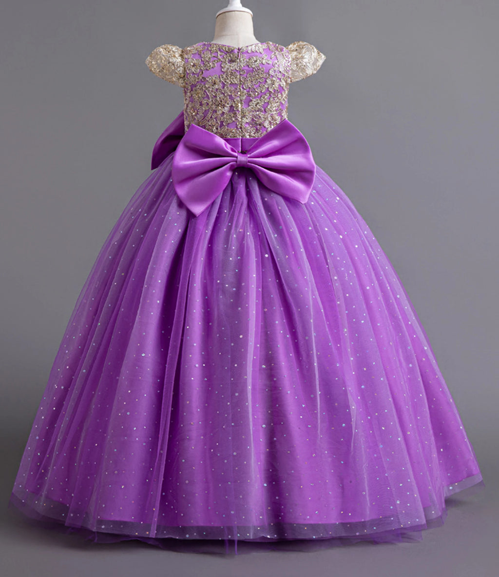 Stunning Little/Big Girls Lace Flower Girl Wedding Bridesmaid Birthday Party Holiday Pageant Easter Prom Fancy Dress