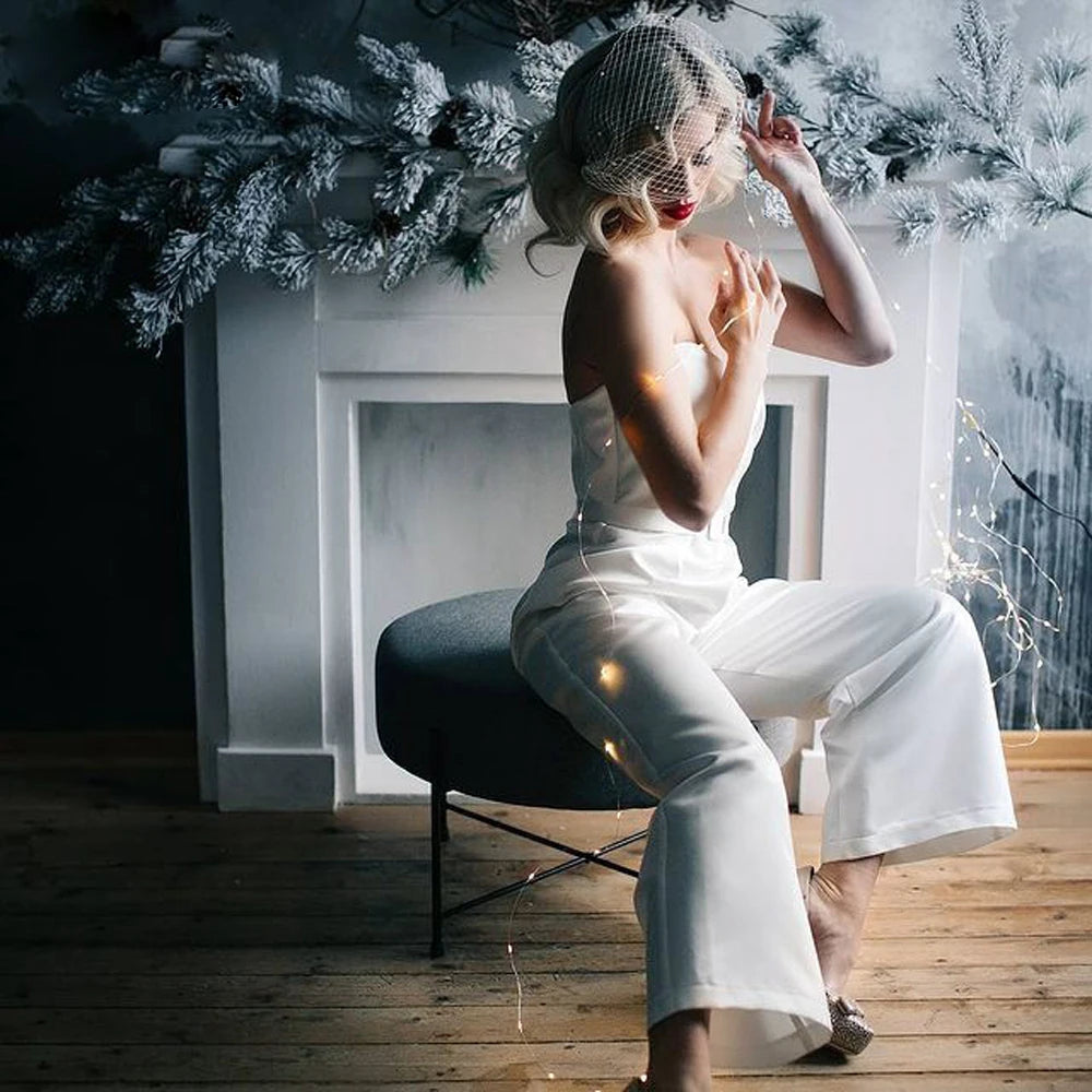 Mini Bridal Veils Blusher Veil Wedding Birdcage Veil with Pearls on the Two Combs Bachelorette Party Accessories VA15