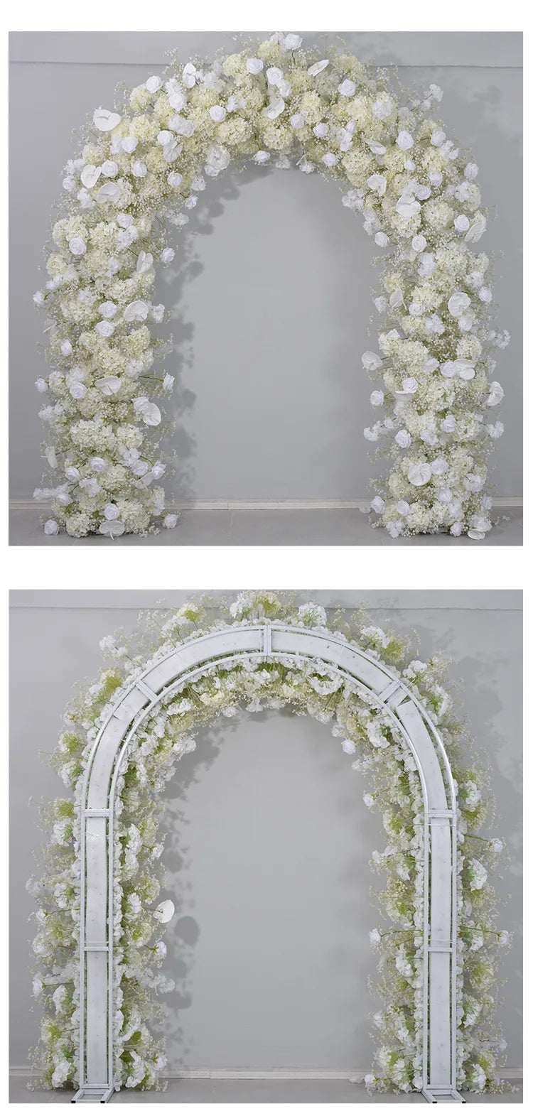 240CM Wedding Decoration Artificial Flowers Circular Arches Decorative Flower Arrangements Proposal Windows Display Backgrounds
