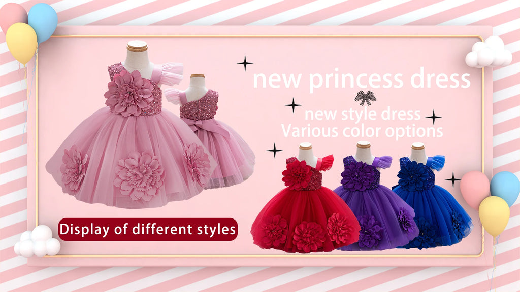 New Girl Princess Dress White Lace Long Dress Wedding Flower Children Open Back Wedding Dress Girl Elegant Evening Dress