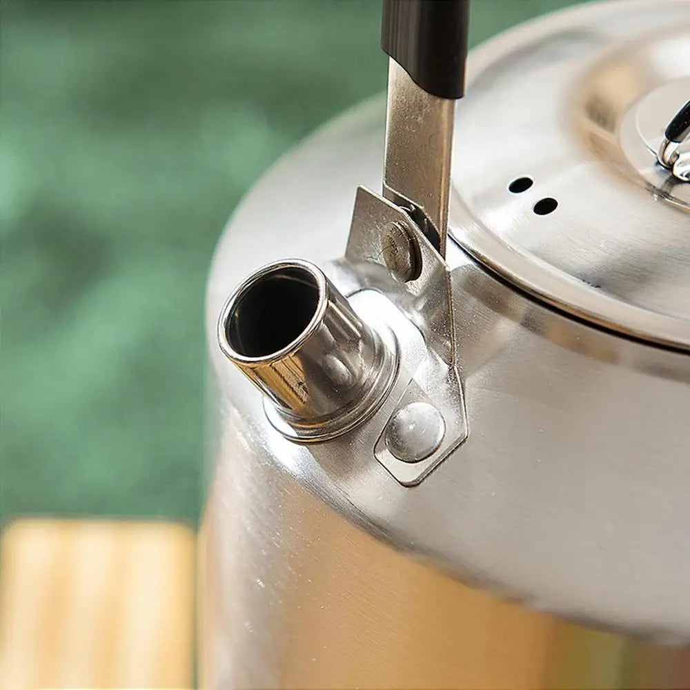 Camping Water Kettle 1L/1.5L Outdoor Coffee Kettle Tableware Picnic Supplies Equipment Utensils Camping Tea Kettle Cookware