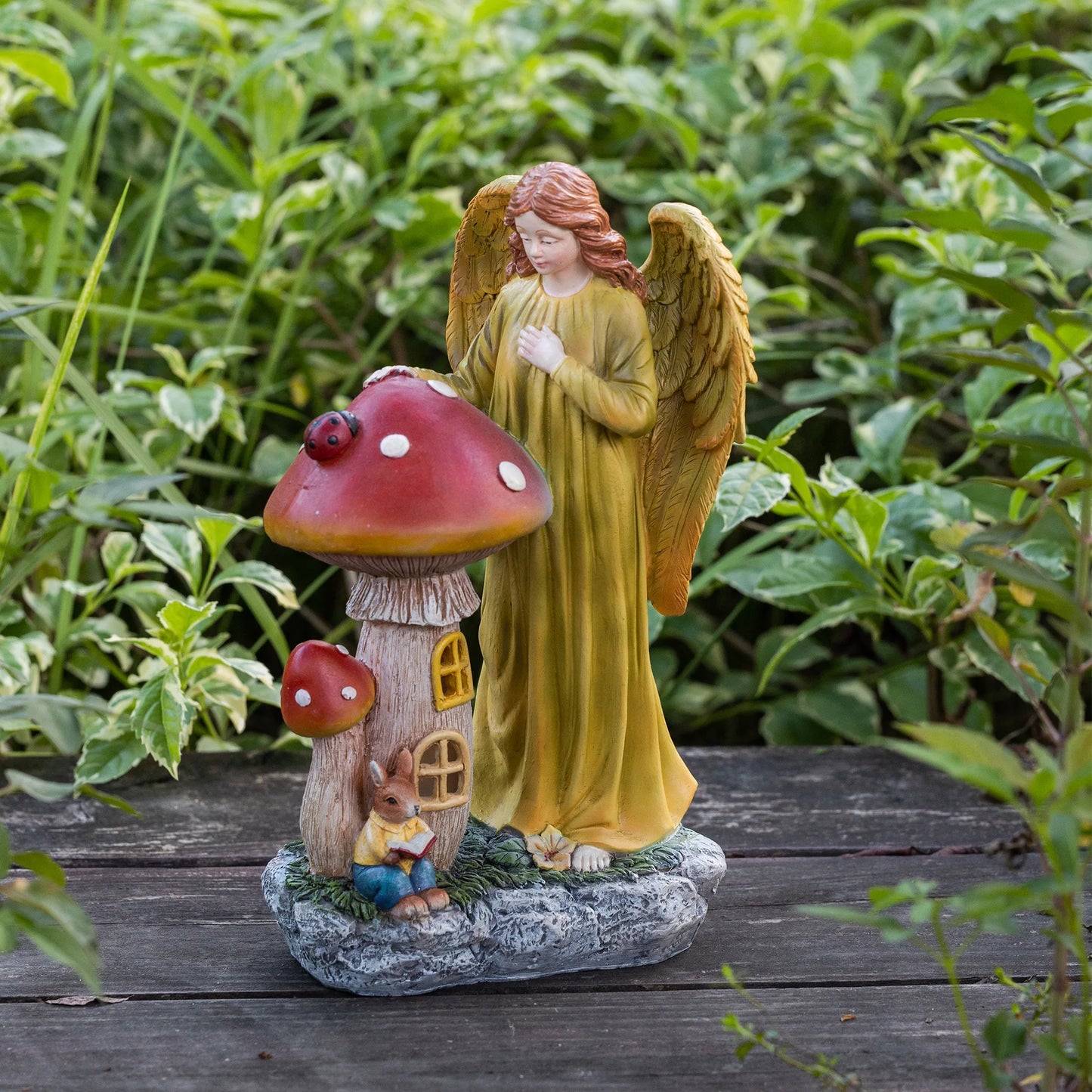 Home Decor American Thanksgiving Decorative Ornaments Autumn Harvest Solar Luminous Angels Large Decoration Decorative Gifts