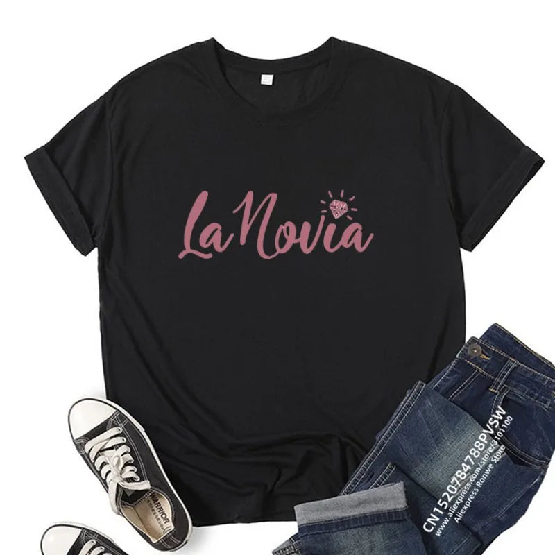 Bachelorette Hen Party T Shirts La Novia Tribu De La Novia Bride Bride Tribe Wedding Shirts Bachelorette Party Favor Gift Shirt