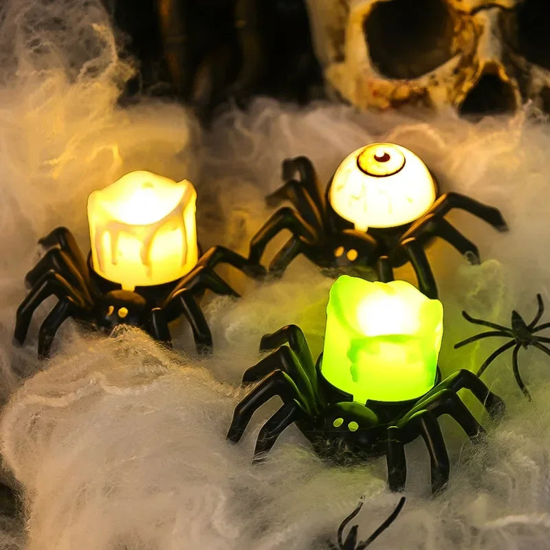 Halloween Decoration Party Accessories Decorations for Events Scream Festa Spider Web Black Outdoor Props Haunted House Spider
