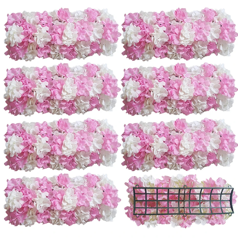 Wedding Flowes Artificial Flower Wall Panels White Flowers For Wedding Decoration Anniversary Decor Festive Party Supplies