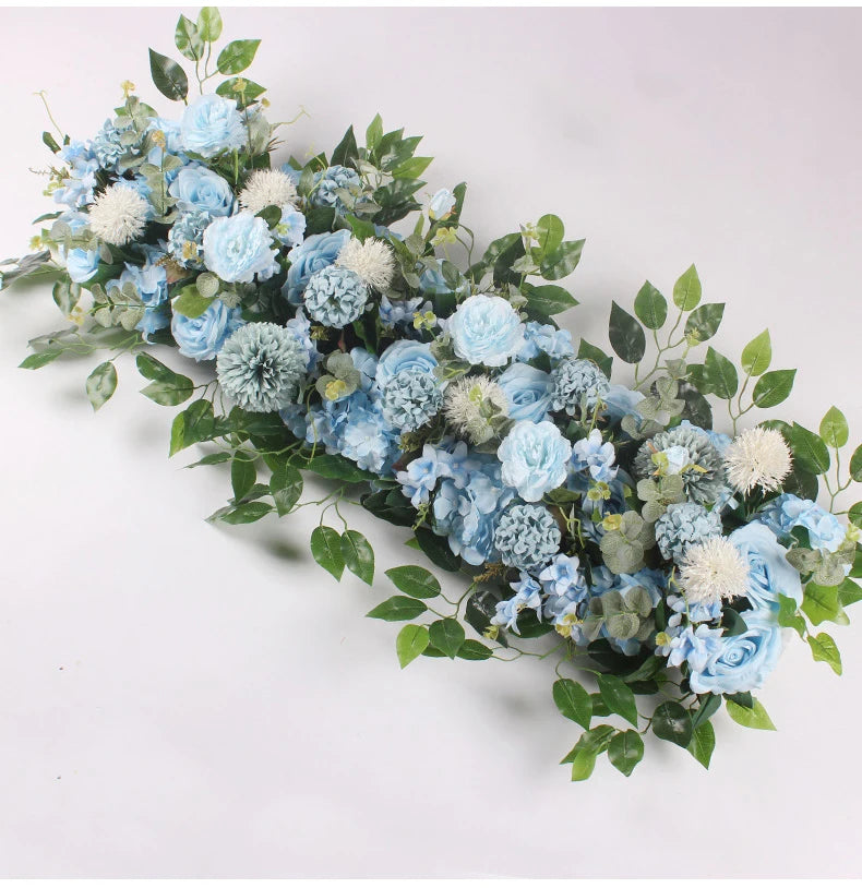 50/100cm DIY Wedding Flower Wall Decoration Arrangement Supplies Silk Peonies Rose Artificial Floral Row Decor Wed Arch Backdrop