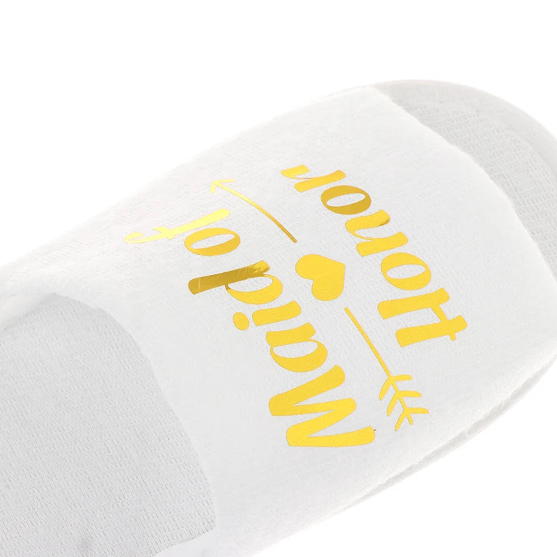 Bride Wedding Slippers For Bachelorette Party Decoration Bridesmaid Hen Party Slippers Ladies Bachelorette Party Supplies Gifts