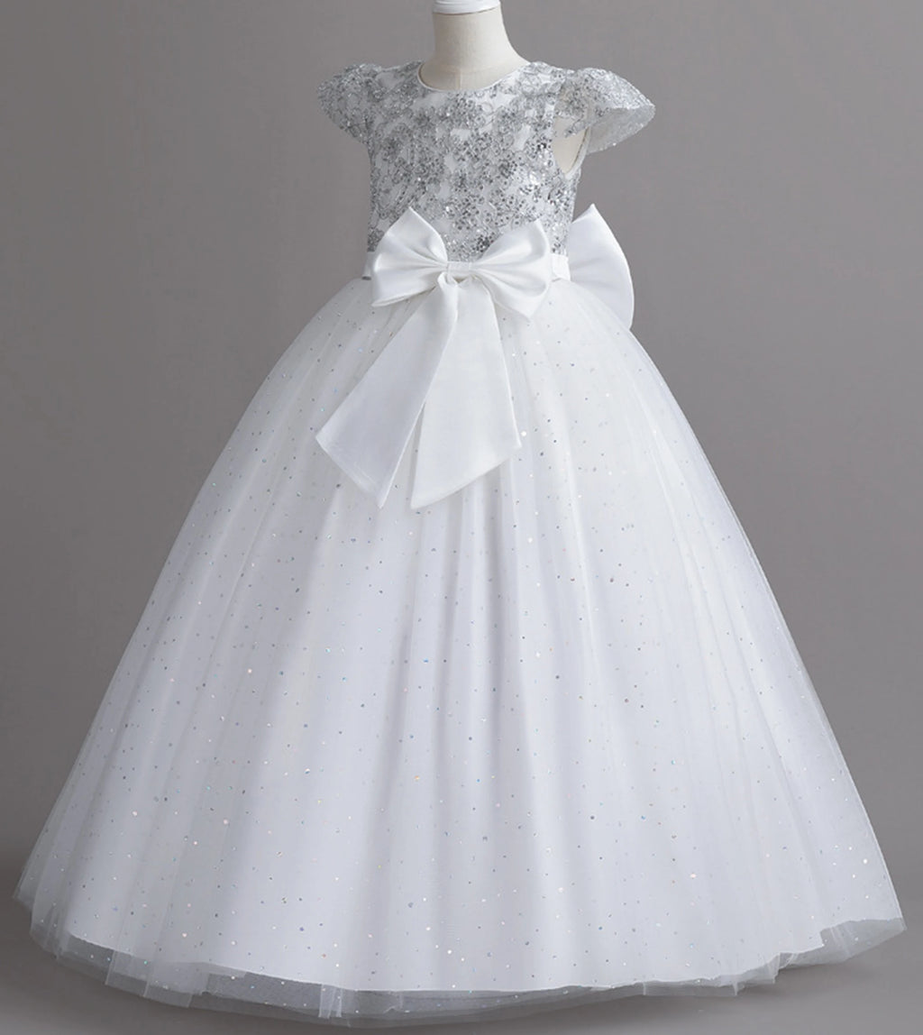 Stunning Little/Big Girls Lace Flower Girl Wedding Bridesmaid Birthday Party Holiday Pageant Easter Prom Fancy Dress