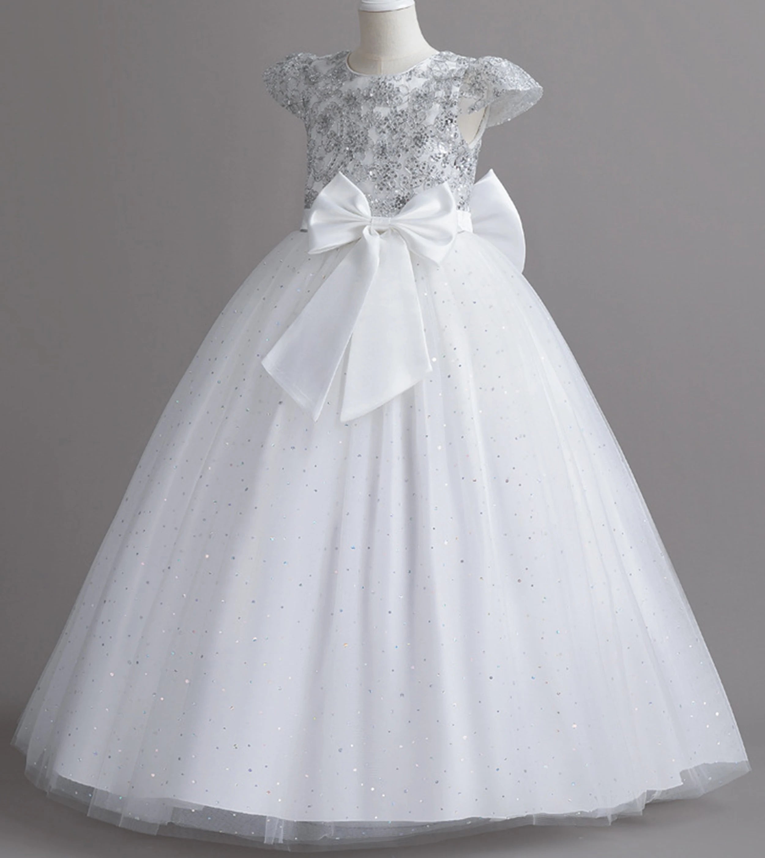 Stunning Little/Big Girls Lace Flower Girl Wedding Bridesmaid Birthday Party Holiday Pageant Easter Prom Fancy Dress