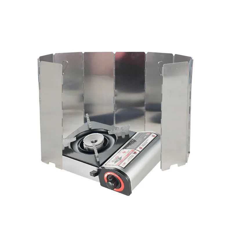 Outdoor Mini Gas Cooker Camping Hiking Picnic Portable Stove Fishing Hunting Cassette Warmer Barbecue BBQ Cooking Kitchen