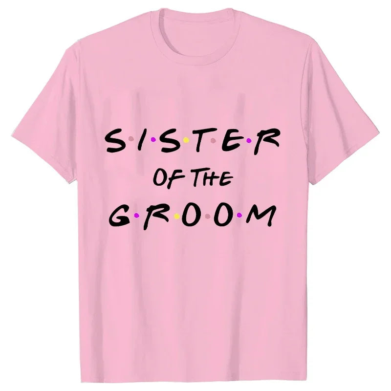 Engagement Bachelorette Party Tshirt Wine Crew Top Bridesmaid Team Bride Sister Mother of The Groom T Shirt Bridal Shower Tee