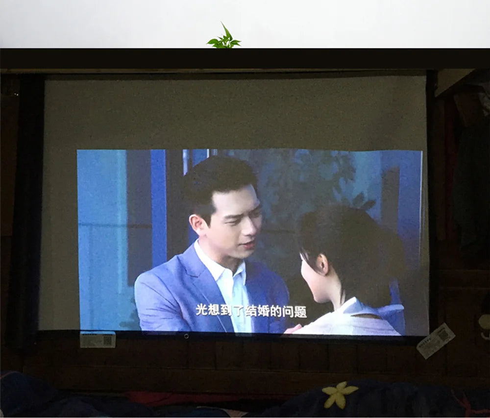 Velec Home Office Projector Screen Curtain Simple 100 120 inch Display Screen Household Bedroom Ornaments Proyector Accessories
