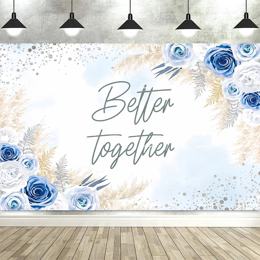 Wedding Flower Backdrop Wall Floral Bridal Shower for Photoshoot Wedding Decor for Reception Rose Photography Background Banner