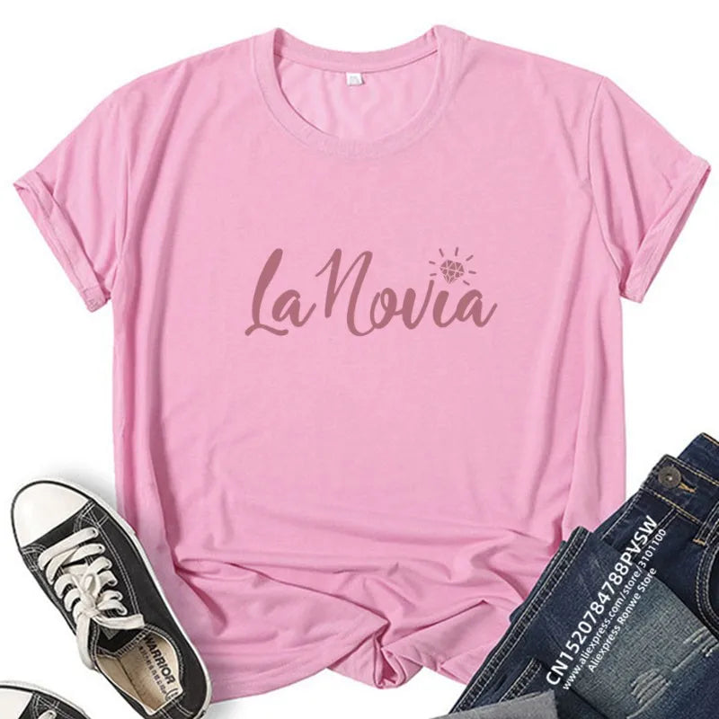 Bachelorette Hen Party T Shirts La Novia Tribu De La Novia Bride Bride Tribe Wedding Shirts Bachelorette Party Favor Gift Shirt