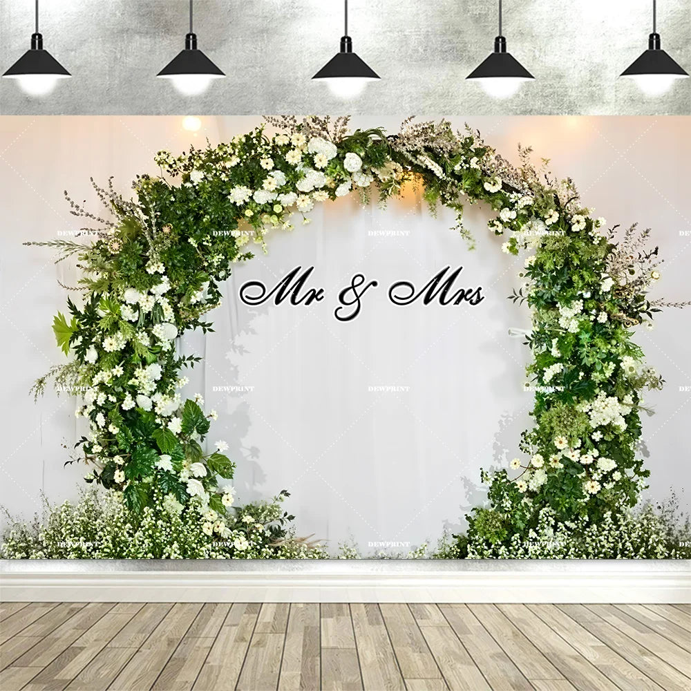 Wedding Flower Backdrop Wall Floral Bridal Shower for Photoshoot Wedding Decor for Reception Rose Photography Background Banner