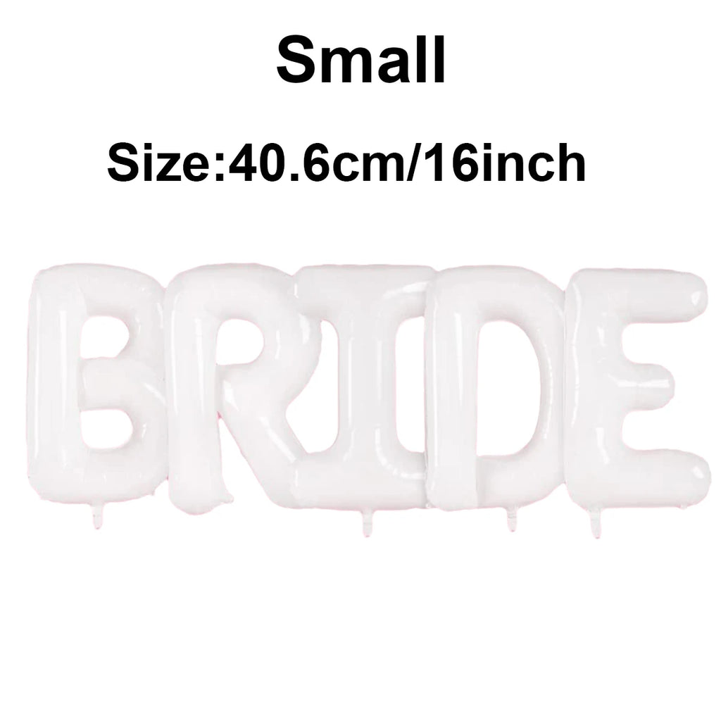 32Inch Giant Bride Balloons Set - Bachelorette Party Decorations Bride Balloons for Bridal Wedding Shower Decorations