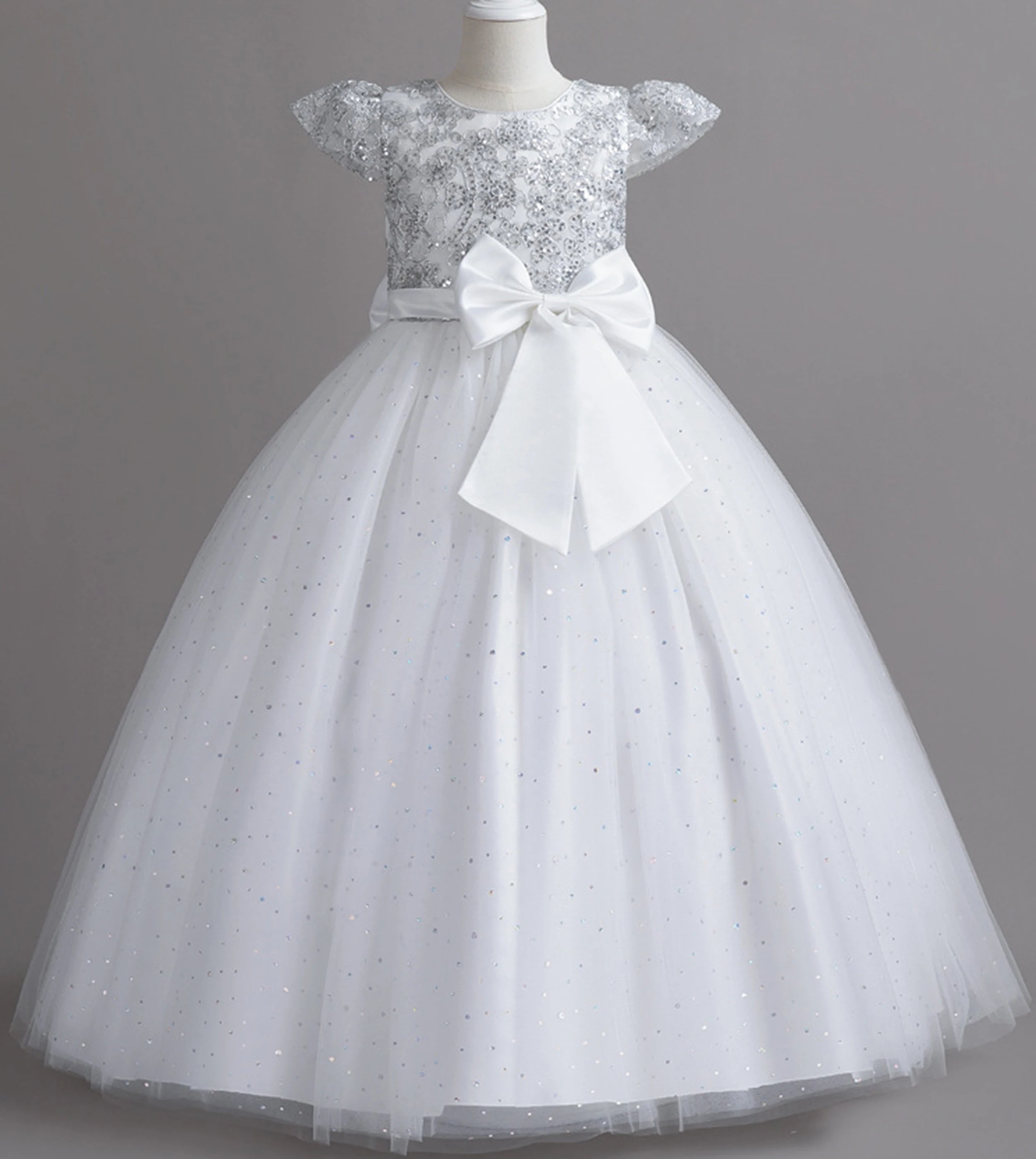 Stunning Little/Big Girls Lace Flower Girl Wedding Bridesmaid Birthday Party Holiday Pageant Easter Prom Fancy Dress