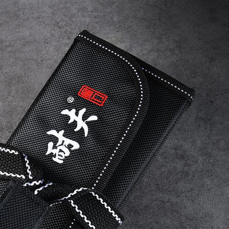 Kitchen Cooking Chef Knife Roll Bag Carry Case Bag Portable Durable Storage 6 Pockets Black Colors Tool Knives Holder