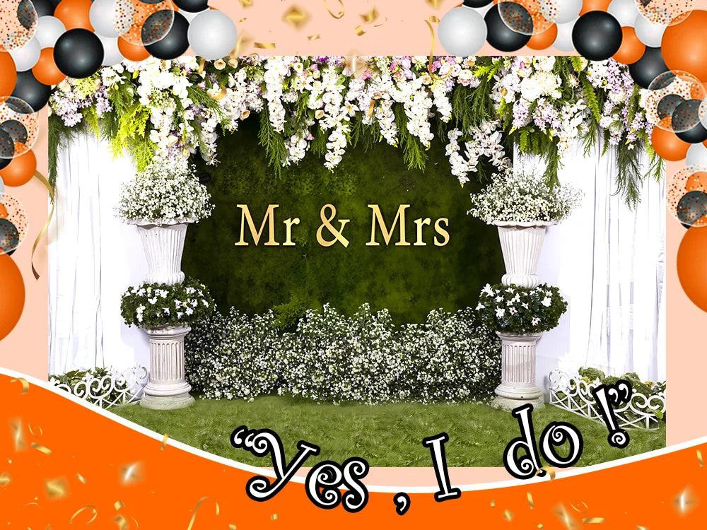 Wedding Flower Backdrop Wall Floral Bridal Shower for Photoshoot Wedding Decor for Reception Rose Photography Background Banner