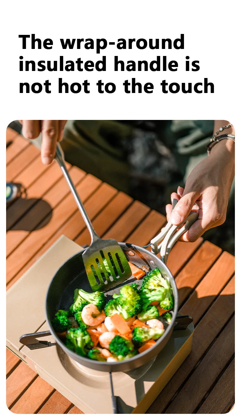 Naturehike Camping Cookware Kit Outdoor Frying Pan Portable Kettle Foldable Picnic Tableware Kitchen Utensils Cooking Utensils