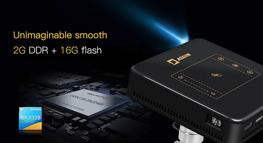 WZATCO D13 Android Mini Pocket Projector 4K Smart Pico DLP Portable LED WIFI Built-in Battery Home Theater Beamer Proyector