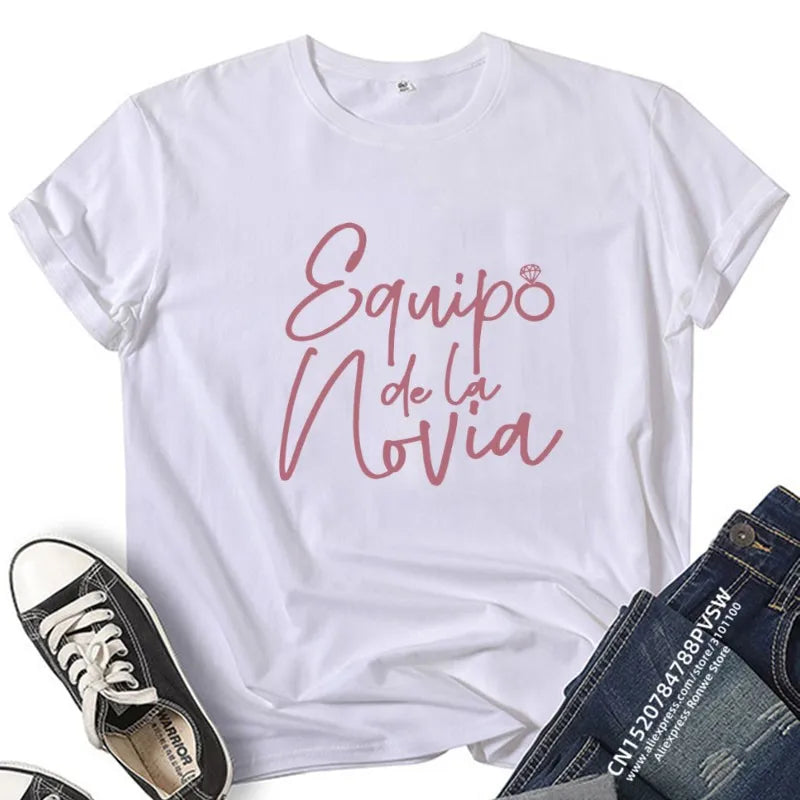 Bachelorette Hen Party T Shirts La Novia Tribu De La Novia Bride Bride Tribe Wedding Shirts Bachelorette Party Favor Gift Shirt