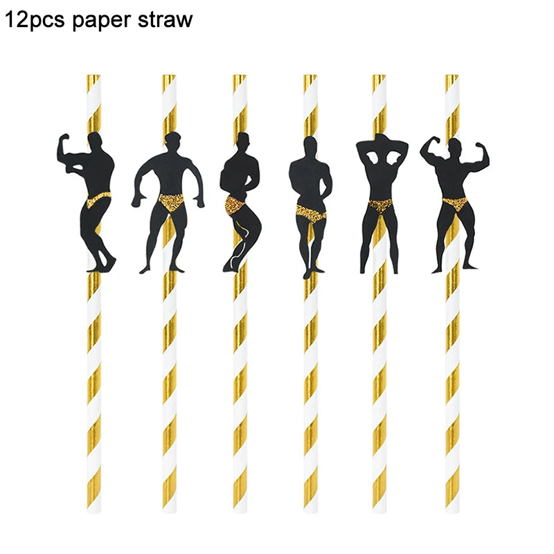 Bachelorette Party Penis Straw Wedding Bridal Shower Favors Supplies Hen Night Aldult Birthday Party Decoration Bride to be Gift