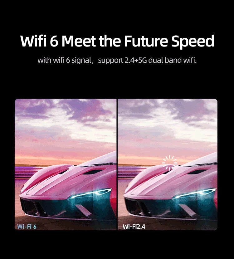 Lenovo Portable 4K Projector 100M Android 12 WIFI 6 TOF No-Sense Auto Focus Outdoor Full HD Projector Video Movie Home Theater