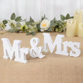 3pcs Wedding Decoration Wooden Love Just Married Mr & Mrs Desktop Ornaments Wood Letters Sign for Married Party Home Table Decor