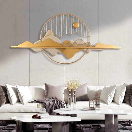 Custom Light Luxury Simple Style Handmade Sun Design Home Decoration Living Room Bedroom Background Wall Hanging
