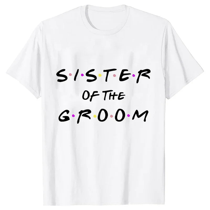 Engagement Bachelorette Party Tshirt Wine Crew Top Bridesmaid Team Bride Sister Mother of The Groom T Shirt Bridal Shower Tee
