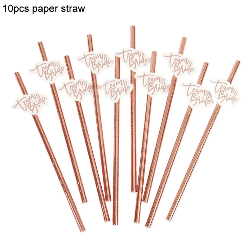 Bachelorette Party Penis Straw Wedding Bridal Shower Favors Supplies Hen Night Aldult Birthday Party Decoration Bride to be Gift