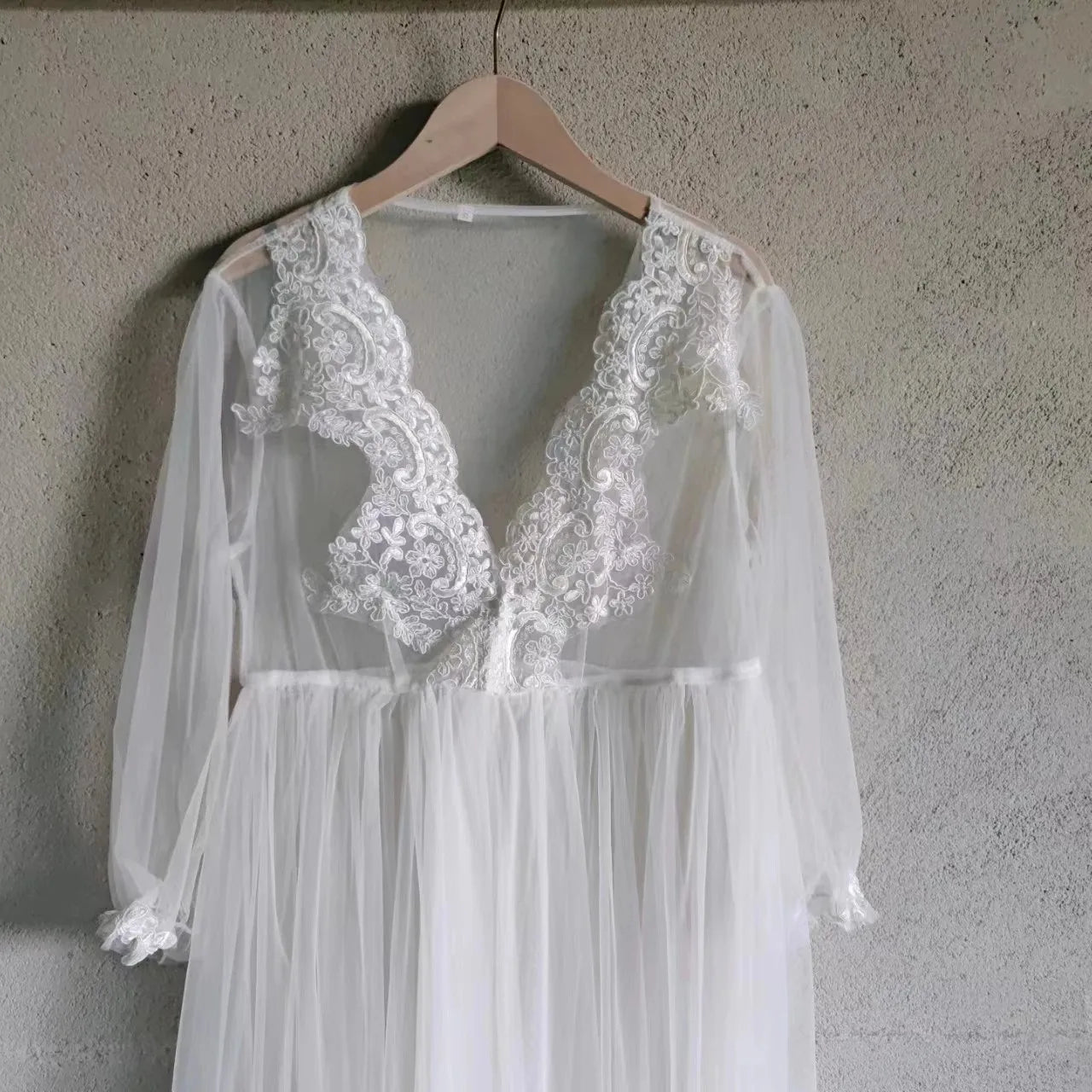 White Photoshoot Dresses Maternity Women Sexy Tulle V-Neck Split Long Dress For Pregnant Baby Shower Gowns Premama Photo Clothes