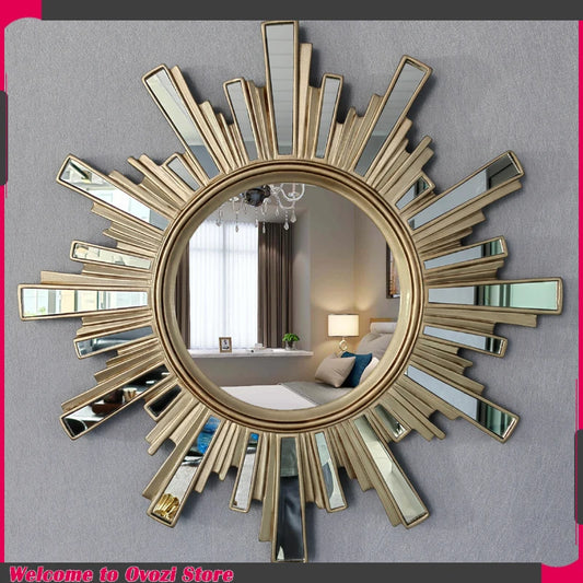 Living Room Luxury Mirror Design Aesthetic European Unique Xenomorph Mirror Vintage Irregular Espelhos Decorativos Home Decor