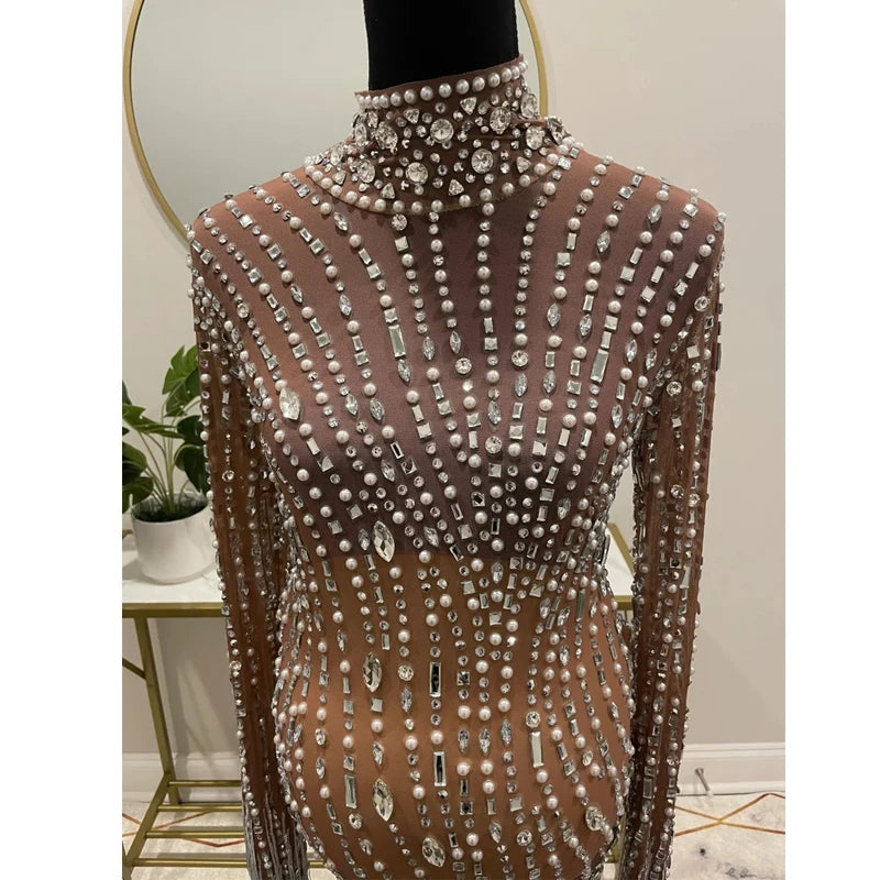 Embellished Maternity Dress for Pregnancy Photoshoot , Pregnant Photoshoot Outfit , Maternity Props