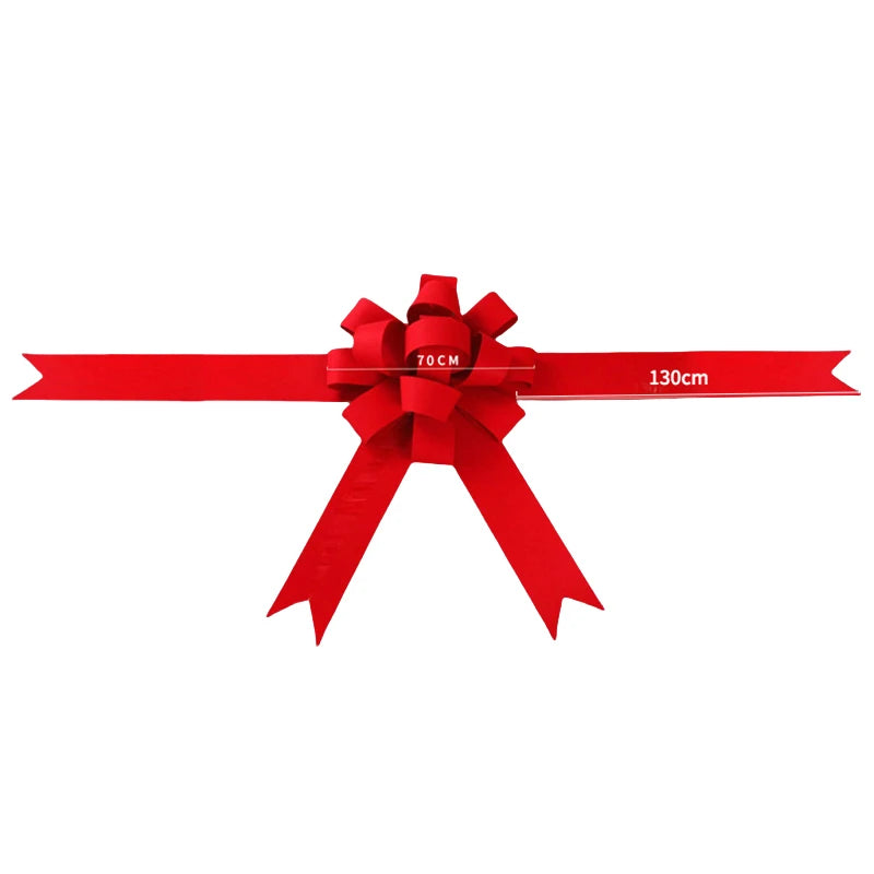 Giant Red Bow Wedding Car 4S Shop Showroom Car Decor Bow Party XMAS Decor Bow Knot New House New Car Delivery Ceremony Bowknot