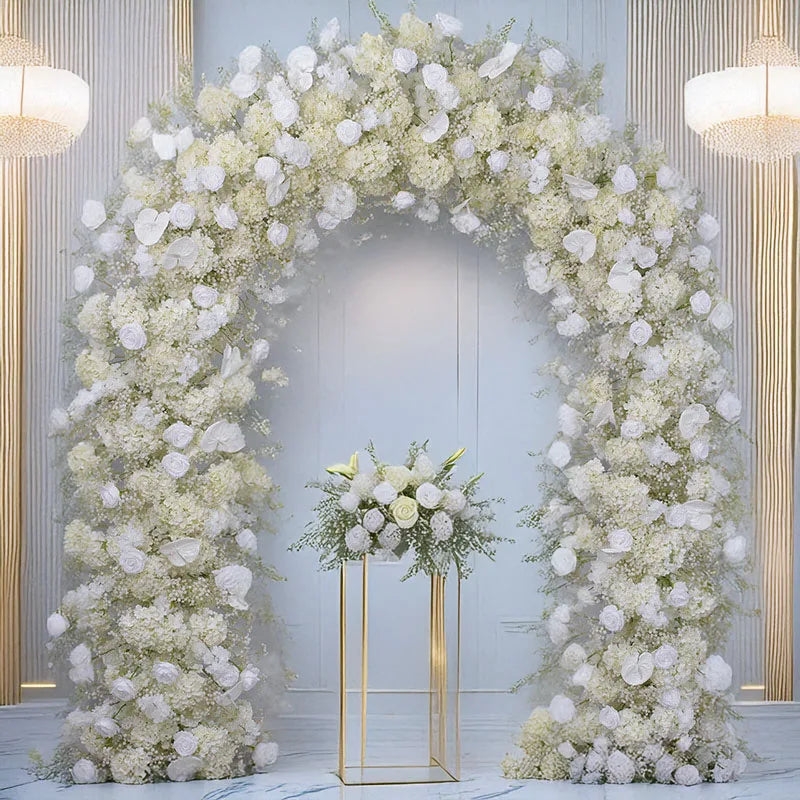 240CM Wedding Decoration Artificial Flowers Circular Arches Decorative Flower Arrangements Proposal Windows Display Backgrounds