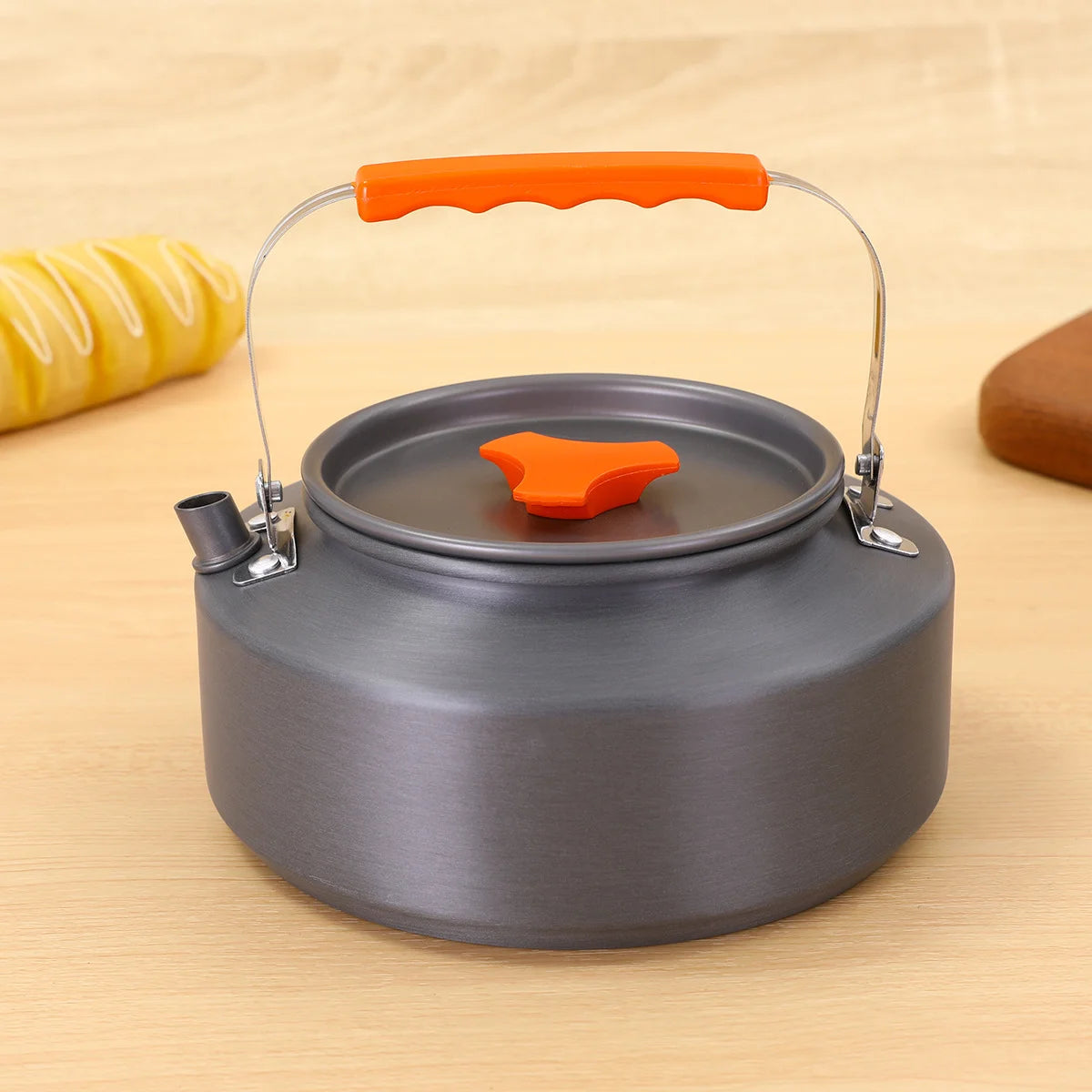 Outdoor Camping Cooking Set for 2-3 People Portable Folding Pot and Kettle Combo Camping Tableware Hiking Backpacking Gear