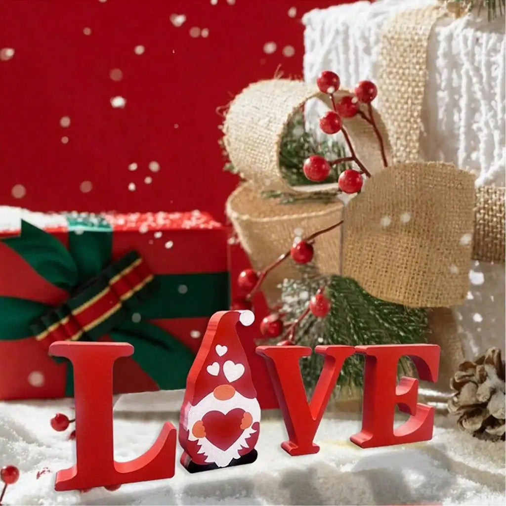 3pcs Wedding Decoration Wooden Love Just Married Mr & Mrs Desktop Ornaments Wood Letters Sign for Married Party Home Table Decor