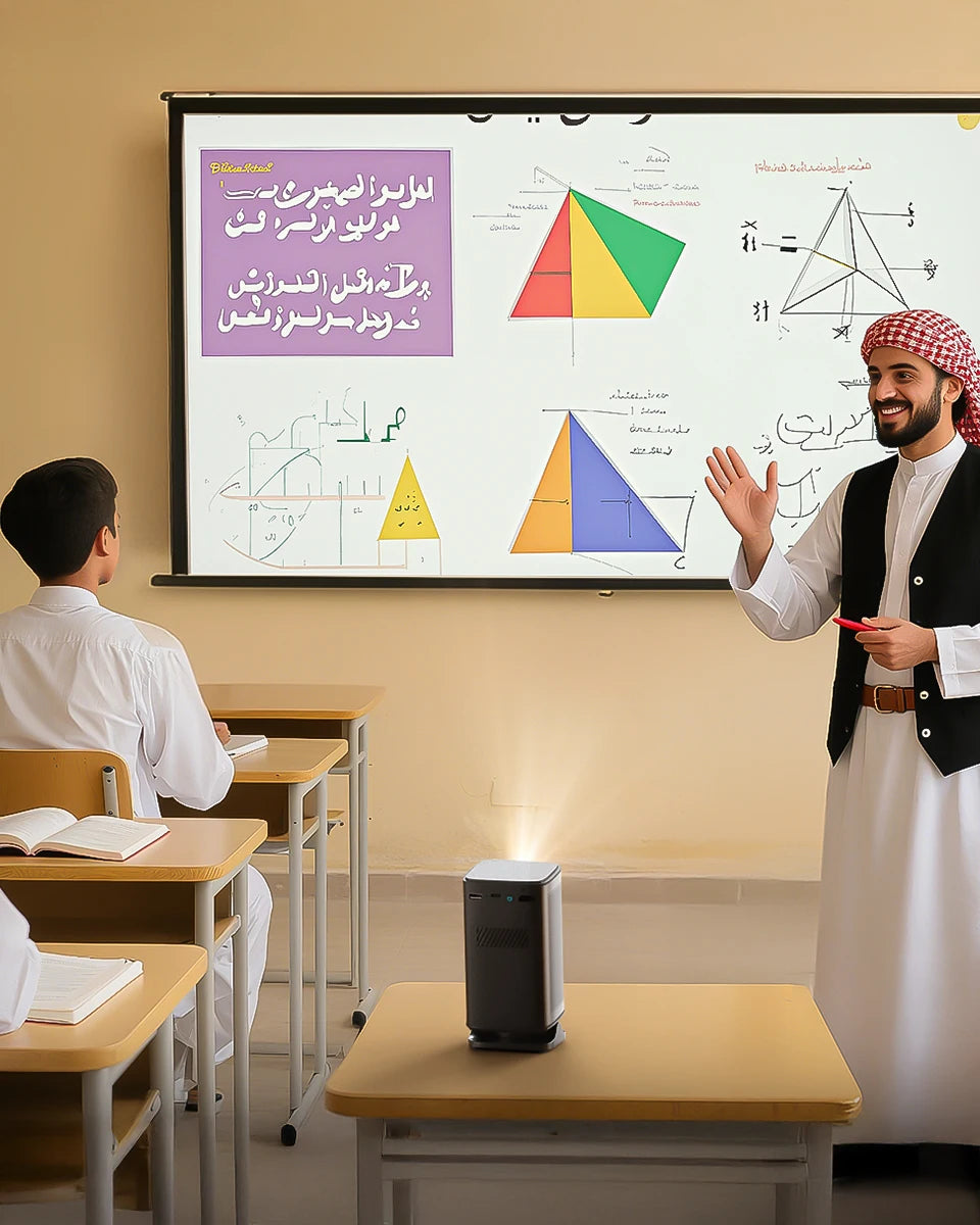 BYINTEK P70X Portable Mini Projector with Built-in Battery 4K Support 3D Wifi for Outdoor Movie Night Home Theater Projectors